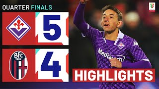 FIORENTINABOLOGNA 54 AP  HIGHLIGHTS  La Viola make history  Coppa Italia Frecciarossa 202324 [upl. by Ahsilet]