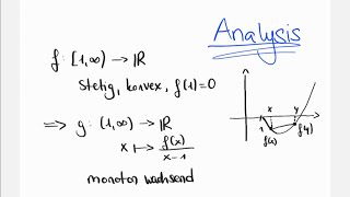 Konvex und monoton wachsend  Übung Analysis [upl. by Sidras463]