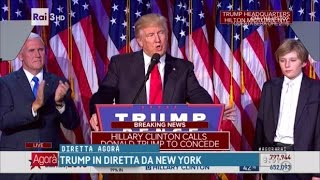 Donald J Trump nuovo presidente degli Stati Uniti  Agorà [upl. by Tenn649]