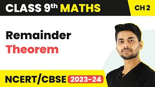 Remainder Theorem  Polynomials  Class 9 Maths [upl. by Akimed]