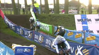 Azencross Loenhout Mathieu van der Poel imponeert DVV Verzekeringen Trofee race highlights [upl. by Gannie653]