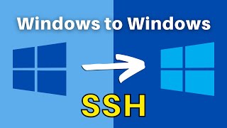 How to SSH into Windows from Windows and copy files remotely [upl. by Avivah804]