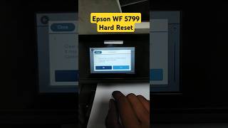 How to Reset Epson WF5799 Printer Epson printer [upl. by Genesa]