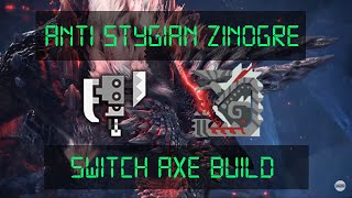 MHW Iceborne ANTI Stygian Zinogre Build 100 Krit Resistance [upl. by Allisirp]