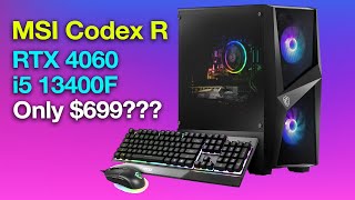 MSI Codex R RTX 4060 Review  A Legit Budget Gaming Desktop for only 699 [upl. by Butte]