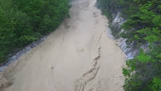 Illgraben 29 05 2017 Lave torrentielle Murgang debris flow Part 1 minute 0 10 [upl. by Gilges776]