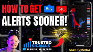 How to get Trading ALERTS SOONER Trusted Signals Buy Sell Indicator [upl. by Eiggep330]