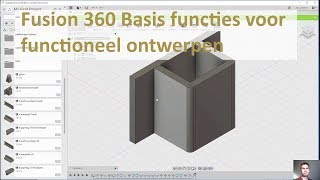 Fusion360 basis functies en bediening van dit 3D tekenprogramma [upl. by Keisling]