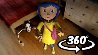 Coraline Appears In YOUR House  360°VR [upl. by Inaffit]