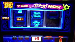 New Blue Blazes quotWin Zerosquot Slot Machine Play [upl. by Iew]