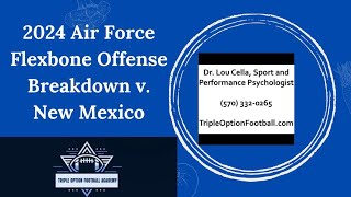 2024 Air Force Flexbone Offense Breakdown v New Mexico [upl. by Bena970]