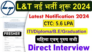 Larsen amp Toubro Job Vacancy 2024  LampT Job Vacancy 2024  Private Job Vacancy 2024 Apply Online [upl. by Cohleen659]