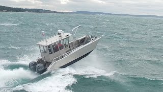 Munson Boats Rough Water Performance [upl. by Atteynek]