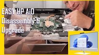 EASY HP Pavilion All In One Disassembly amp Upgrade Memory Drive CPU CA1019 [upl. by Neelrad182]