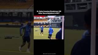 Kl rahul funny Shubman gil after securing place in BGT short viral bgt indvsaus [upl. by Narcis]