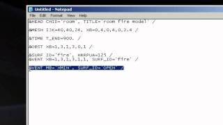 How to create and run a basic Fire Dynamics Simulator FDS v5 input file [upl. by Held336]