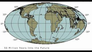 Future plate tectonics 100 million years [upl. by Cleres]