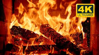 🔥 FIREPLACE Ultra HD 4K Fireplace with Crackling Fire Sounds Fireplace Burning Fire Background [upl. by Thorman641]