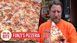 Barstool Pizza Review  Funzis Pizzeria New York NY [upl. by Gusba578]