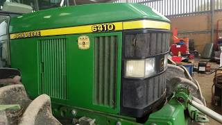 John Deere 6410 Farm Tractor Internal and External Video View [upl. by Aihsram]