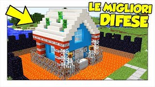 LE MIGLIORI DIFESE PIU FACILI DA COSTRUIRE IN MINECRAFT ITA [upl. by Fionna810]