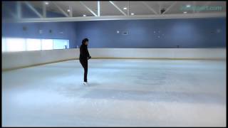 Patinaje sobre hielo 13 Pirueta de dos pies [upl. by Docilla]