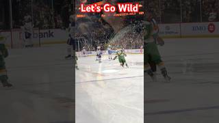 Wild Score A Goal Front Row View mnwild nhl hockey [upl. by Vipul]