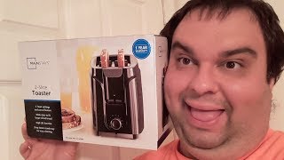 MainStays Toaster Unboxing Video Walmarts Cheapest Toaster [upl. by Palla]