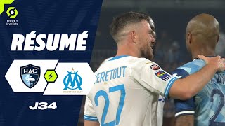 HAVRE AC  OLYMPIQUE DE MARSEILLE 1  2  Résumé  HAC  OM  20232024 [upl. by Yespmed]