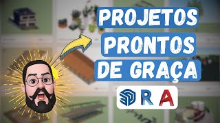 Como baixar Projetos prontos para Revit SketchUp e AutoCAD de maneira Gratuita [upl. by Yarak]