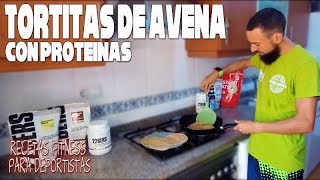 Como hacer tortitas de avena con proteina de 226ERS Recetas fitness saludables para deportistas 🥞 [upl. by Nedah]