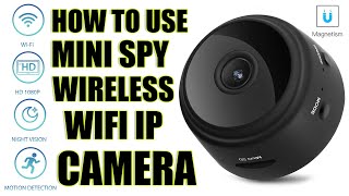 How to use Mini Spy IP Camera Wireless WiFi HD 1080P Hidden Home Security Night [upl. by Hellman742]