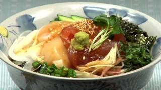 How to Make Kaisendon Marinated Sashimi Rice Bowl with Aromatic Vegetables Recipe [upl. by Anazraf253]