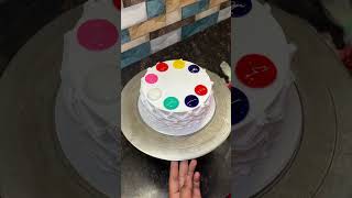 New Vanilla Rainbow 🌈 Cake beautiful Design cakedesign youtube cakes vanilla cake shorts [upl. by Anileba]