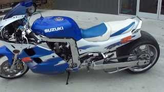 1994 GSXR 1100 with C and S Custom 360 Wide Tire Kit Motorcycle Video [upl. by Gilmour]