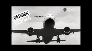 SDTV  Gatwick Airport Live  Runway View  Thursday 14th July 2022 [upl. by Rhodia]