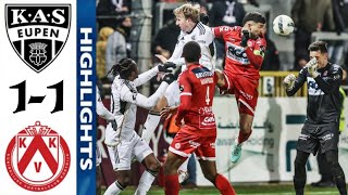 KV Kortrijk vs KAS Eupen 11 Highlights  Courtrai  Eupen  Jupiler Pro League 2023 [upl. by Triplett]