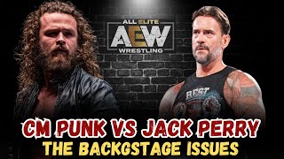 CM Punk vs Jack Perry The Backstage Fight That Shocked AEW aew wwe wrestling [upl. by Adym823]