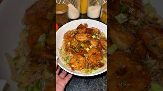 Teriyaki Sheimp Fried Rice 🍚  30 minute Meal cooking eatsbytweet [upl. by Htebazileharas]