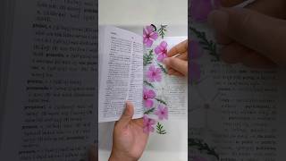 Diy Flower Bookmark shorts bookmark [upl. by Avrit317]