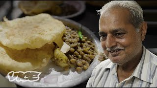 The Chole Bhature King of New Delhi  Street Food Icons [upl. by Ligetti]