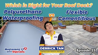 Waterproofing Roof Deck Polyurethane vs Flexible Cementitious [upl. by Dressel]