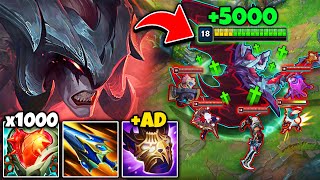 AATROX BUT I HAVE 100 HEALING ON SPELLS TANK AATROX [upl. by Nalhsa]