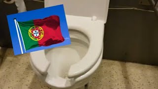 🇵🇹 PORTUGAL TOILET 2 🇵🇹 quotVALADARES Open Front Bowl and GEBERIT Buttonquot [upl. by Zorah422]