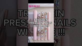 SHEIN PRESS ON NAILS REVIEW sheinhaul sheinnails fyp nails pressonnails nailart fypage viral [upl. by Elocn]