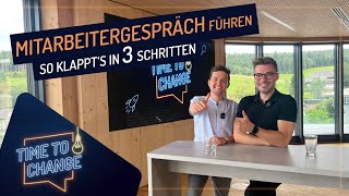 Mitarbeitergespräche richtig führen So klappts in 3 Schritten – TIME TO CHANGE  EGT [upl. by Geordie]