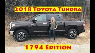 2018 Toyota Tundra 1794 Edition  Classic Meets Luxury [upl. by Clorinde]