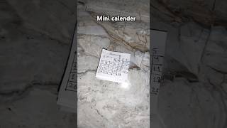 Mini calendar 📆 mini craft papercraft calendar charuartandcraft [upl. by Terrie544]