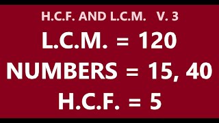 HCF AND LCM V3 [upl. by Buford361]