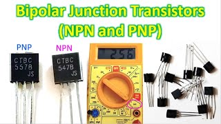 Bipolar Junction Transistors NPN and PNP and how to test them using digital multimeter [upl. by Lebatsirc56]